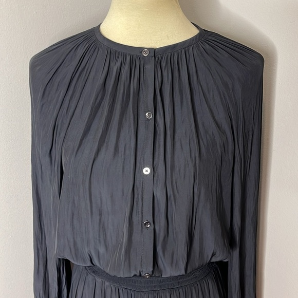 Ramy Brook Lea Crinkle Wide Leg Jumpsuit‎ in Navy - Picture 12 of 16